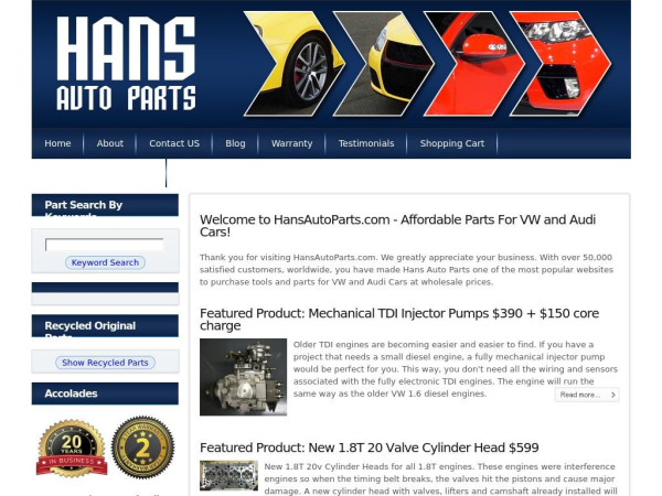 hansautoparts.com