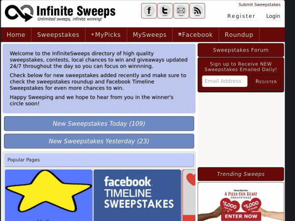 infinitesweeps.com