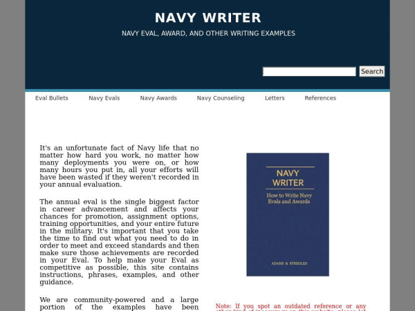 navywriter.com